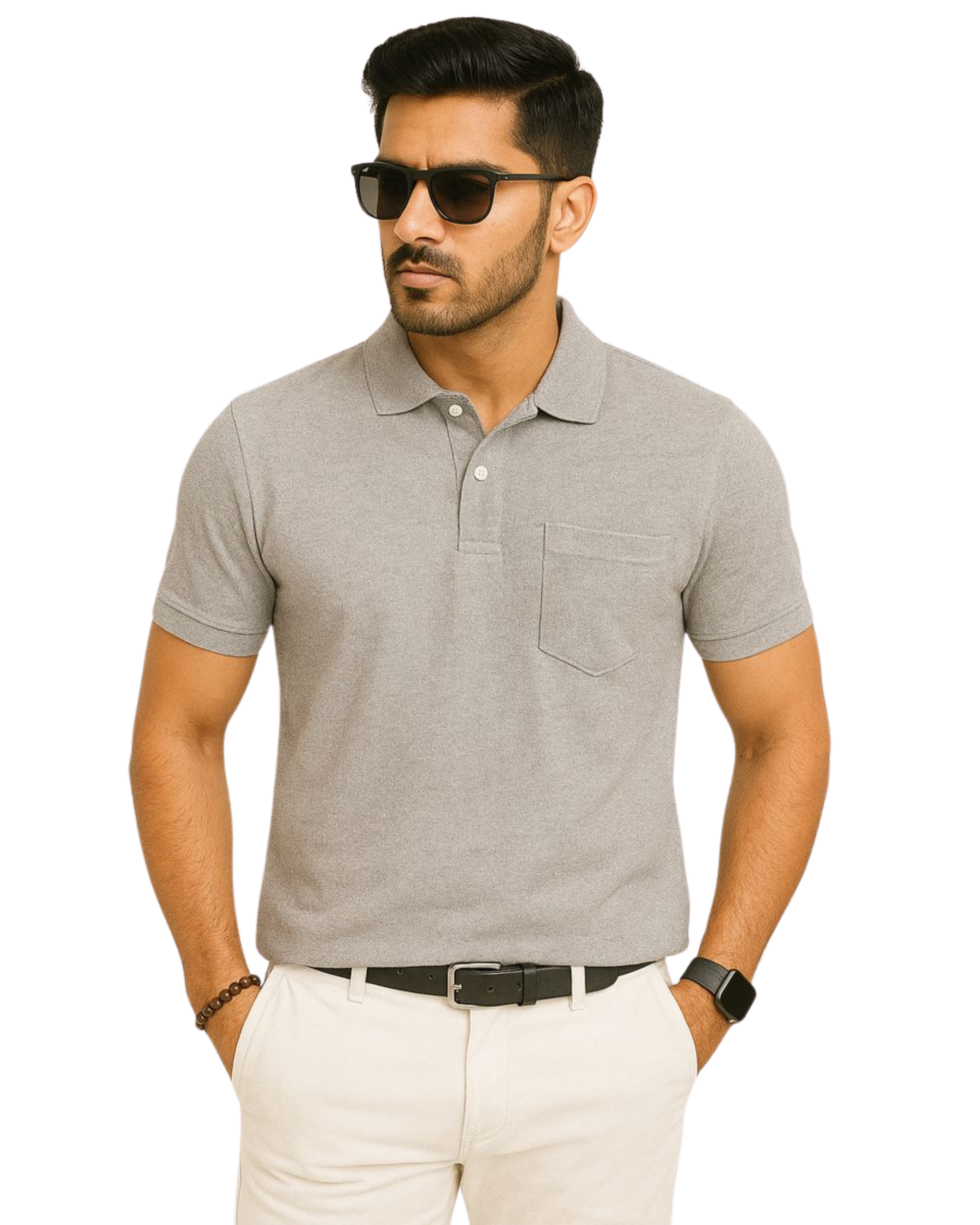 SHARXTRENDS Men’s Pure Cotton Pique Polo T-Shirt | Regular Fit | Ribbed Collar & Half Sleeve | 210–220 GSM | Casual, Office & Daily Wear