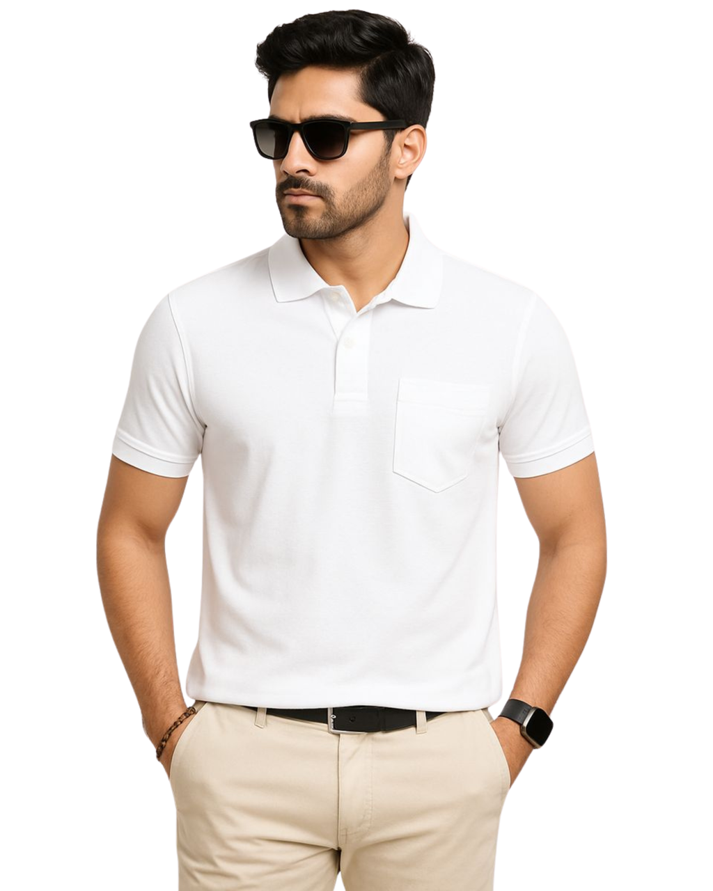 SHARXTRENDS Men’s Pure Cotton Pique Polo T-Shirt | Regular Fit | Ribbed Collar & Half Sleeve | 210–220 GSM | Casual, Office & Daily Wear