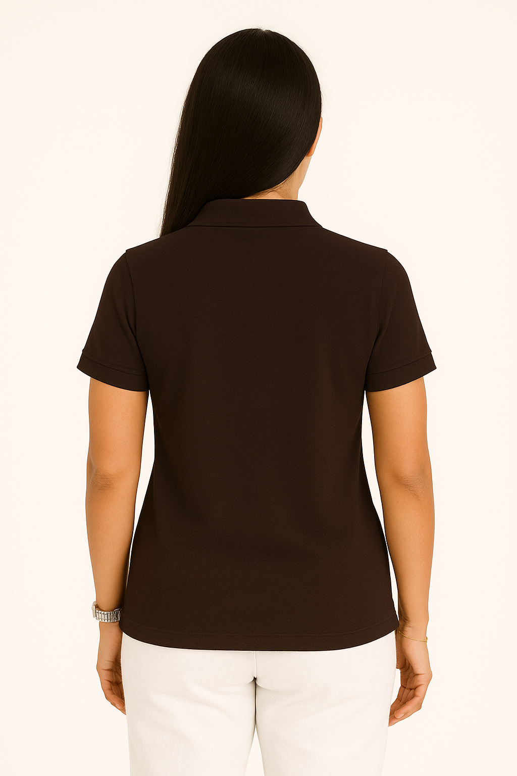 SHARXTRENDS Women’s Pure Cotton Pique Polo T-Shirt | Regular Fit | Ribbed Collar & Half Sleeve | 210–220 GSM | Casual, Office & Daily Wear