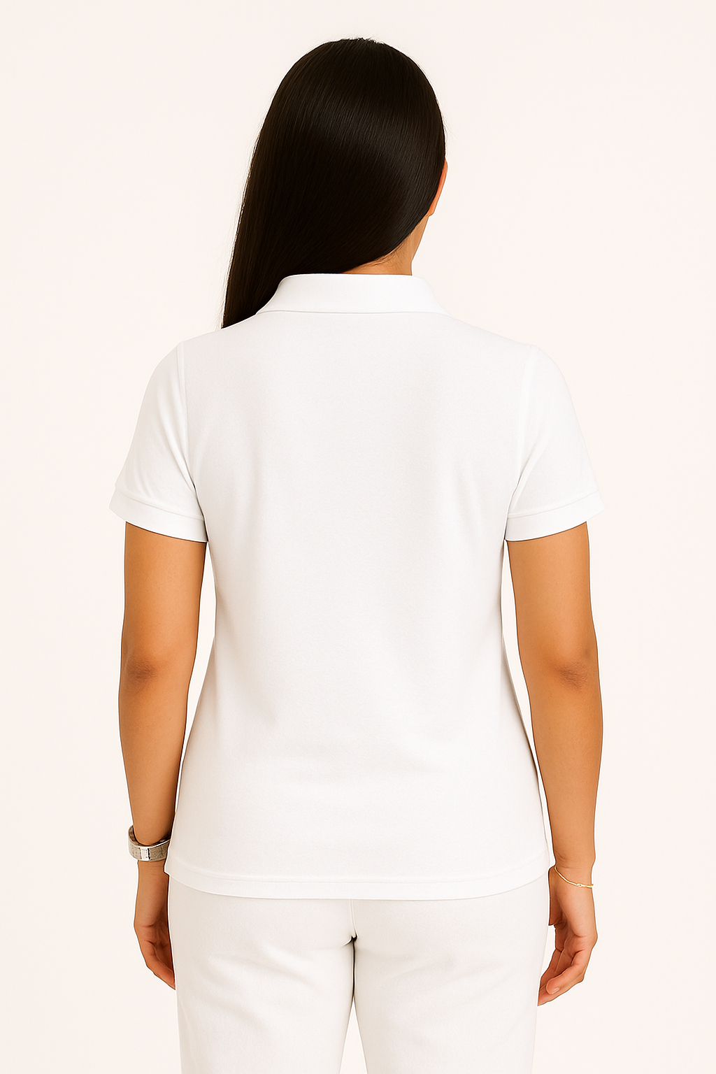 SHARXTRENDS Women’s Pure Cotton Pique Polo T-Shirt | Regular Fit | Ribbed Collar & Half Sleeve | 210–220 GSM | Casual, Office & Daily Wear