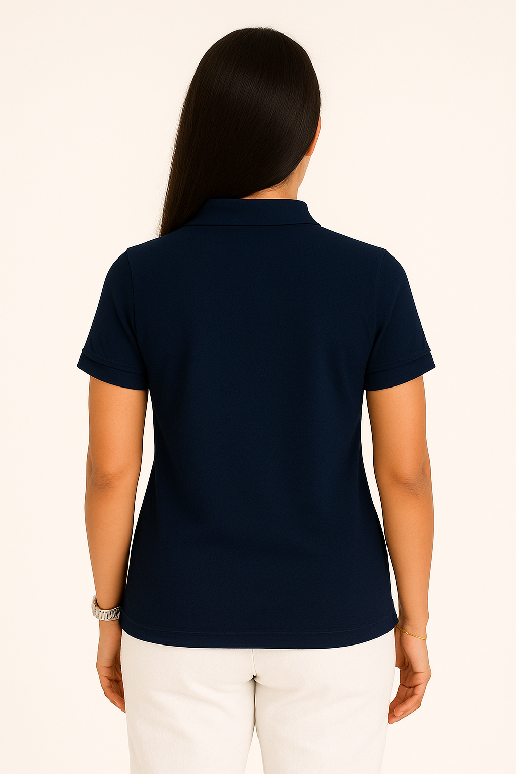 SHARXTRENDS Women’s Pure Cotton Pique Polo T-Shirt | Regular Fit | Ribbed Collar & Half Sleeve | 210–220 GSM | Casual, Office & Daily Wear