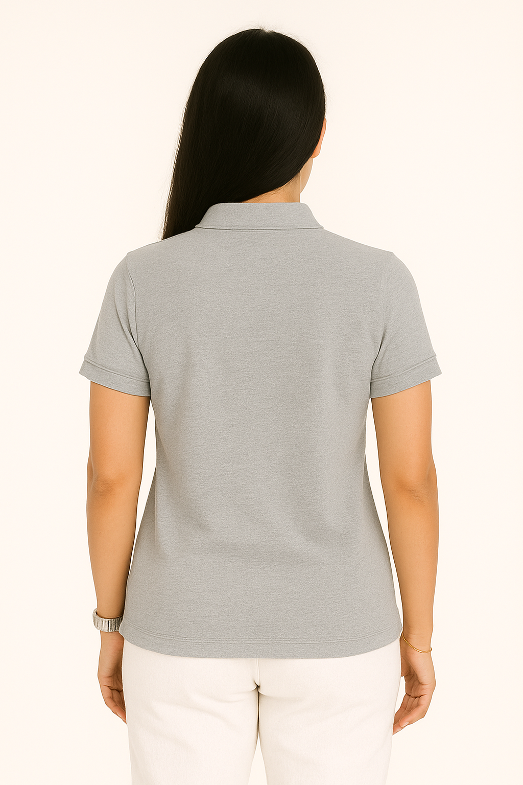 SHARXTRENDS Women’s Pure Cotton Pique Polo T-Shirt | Regular Fit | Ribbed Collar & Half Sleeve | 210–220 GSM | Casual, Office & Daily Wear