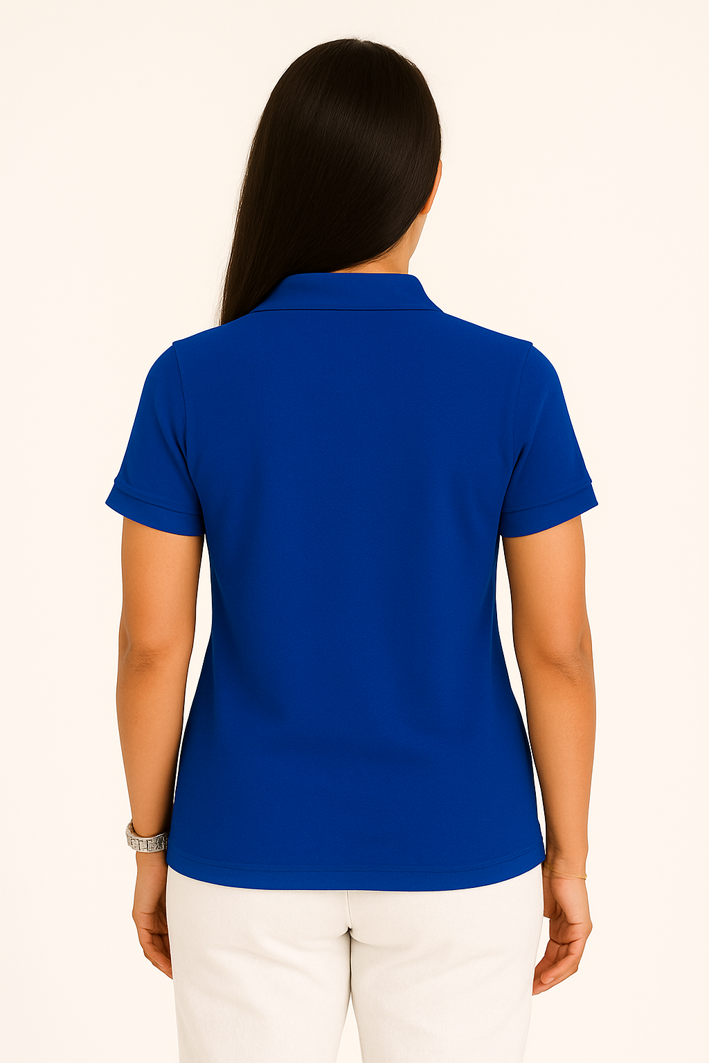 SHARXTRENDS Women’s Pure Cotton Pique Polo T-Shirt | Regular Fit | Ribbed Collar & Half Sleeve | 210–220 GSM | Casual, Office & Daily Wear