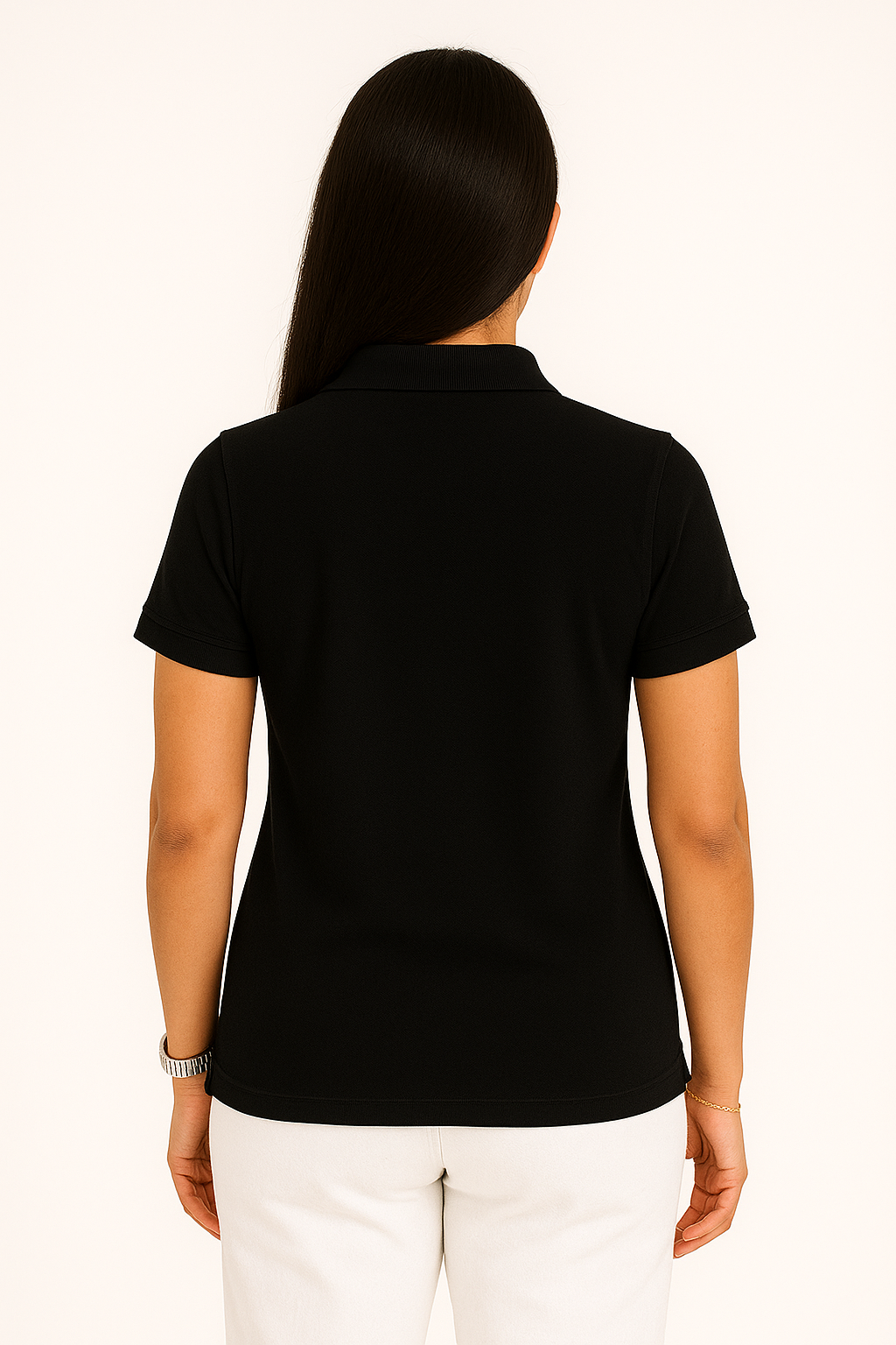 SHARXTRENDS Women’s Pure Cotton Pique Polo T-Shirt | Regular Fit | Ribbed Collar & Half Sleeve | 210–220 GSM | Casual, Office & Daily Wear