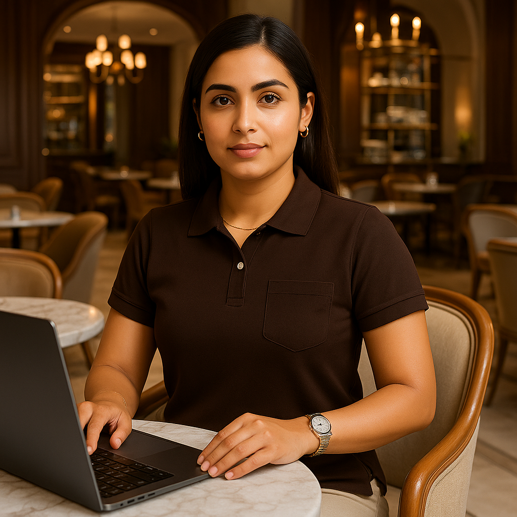 SHARXTRENDS Women’s Pure Cotton Pique Polo T-Shirt | Regular Fit | Ribbed Collar & Half Sleeve | 210–220 GSM | Casual, Office & Daily Wear