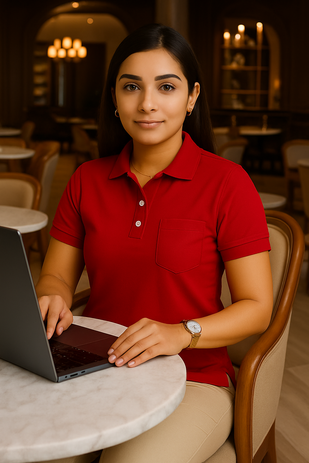 SHARXTRENDS Women’s Pure Cotton Pique Polo T-Shirt | Regular Fit | Ribbed Collar & Half Sleeve | 210–220 GSM | Casual, Office & Daily Wear