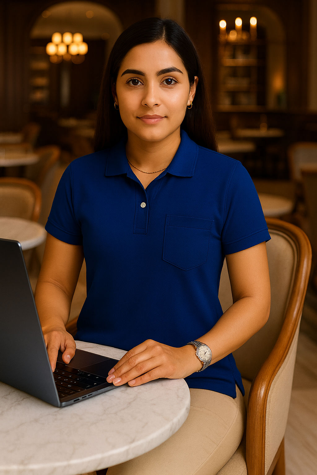 SHARXTRENDS Women’s Pure Cotton Pique Polo T-Shirt | Regular Fit | Ribbed Collar & Half Sleeve | 210–220 GSM | Casual, Office & Daily Wear