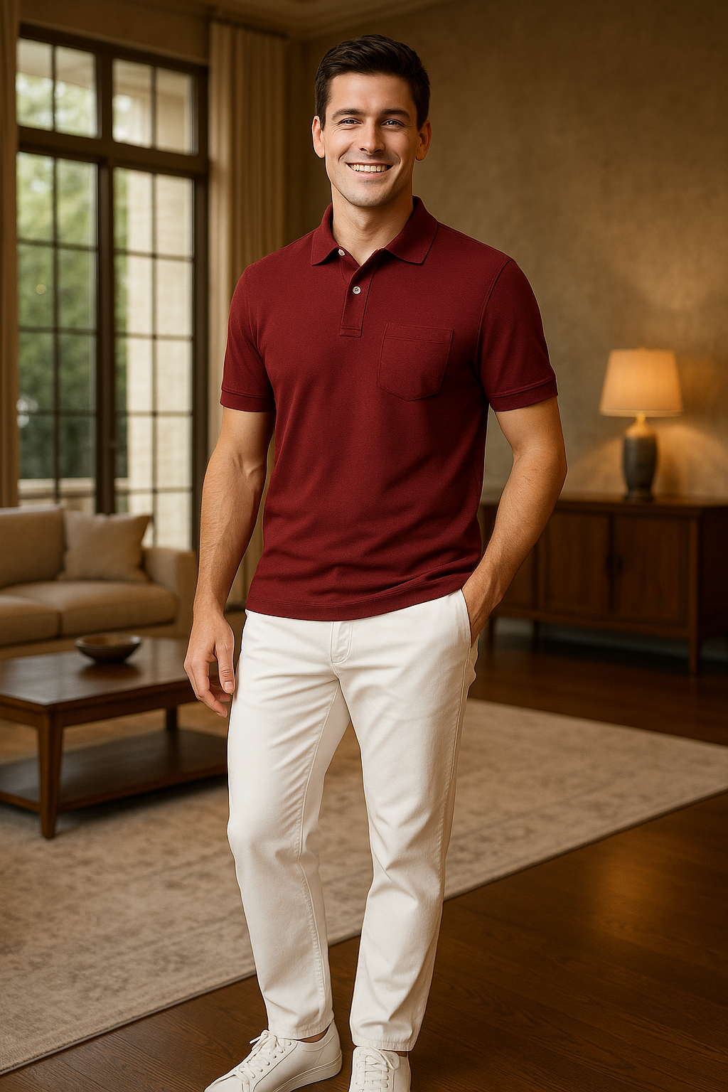 SHARXTRENDS Men’s Pure Cotton Pique Polo T-Shirt | Regular Fit | Ribbed Collar & Half Sleeve | 210–220 GSM | Casual, Office & Daily Wear