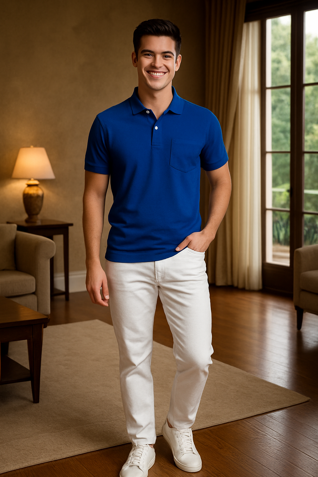 SHARXTRENDS Men’s Pure Cotton Pique Polo T-Shirt | Regular Fit | Ribbed Collar & Half Sleeve | 210–220 GSM | Casual, Office & Daily Wear