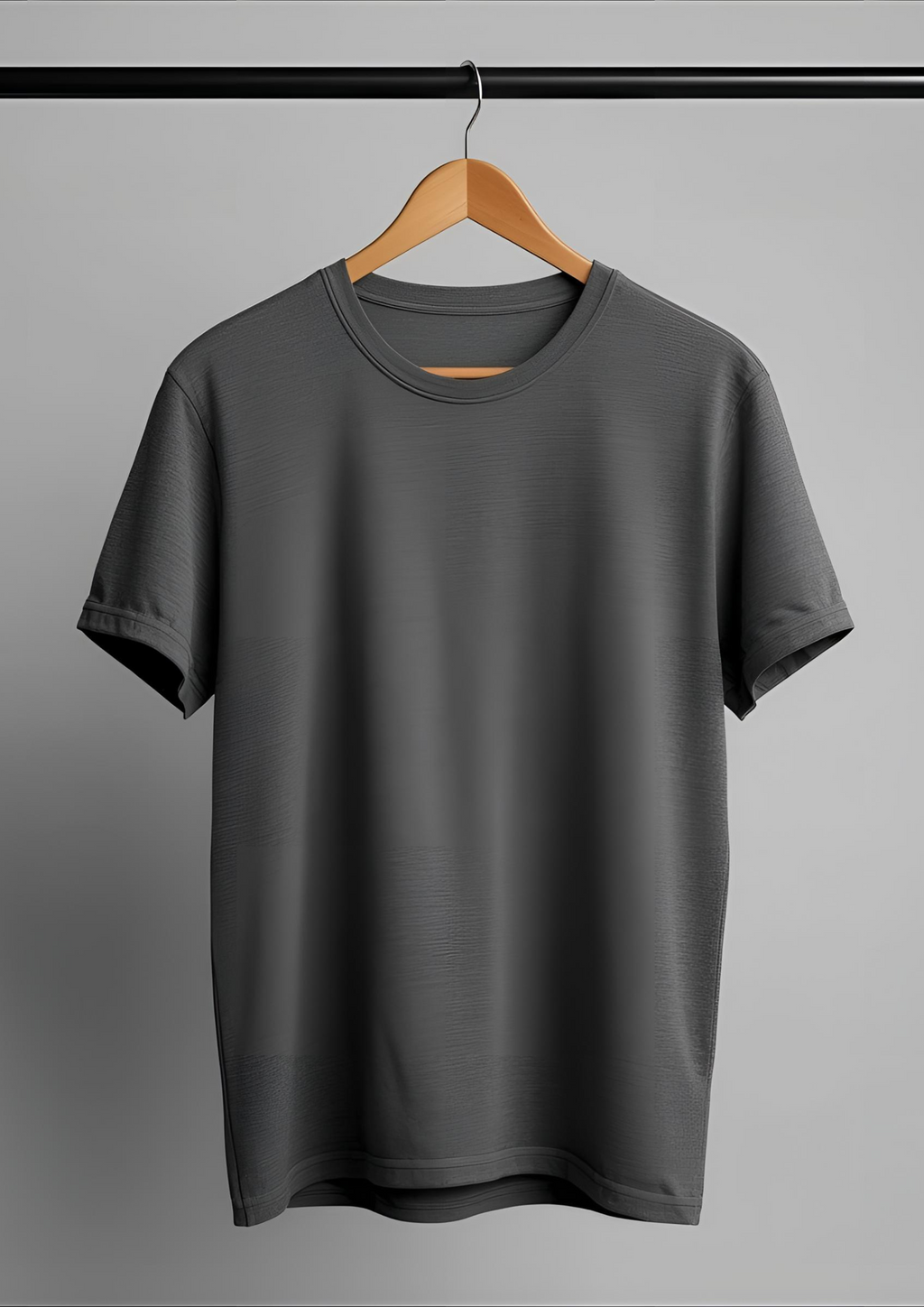Sharx Half Sleeve Steel Gray Cotton T Shirt