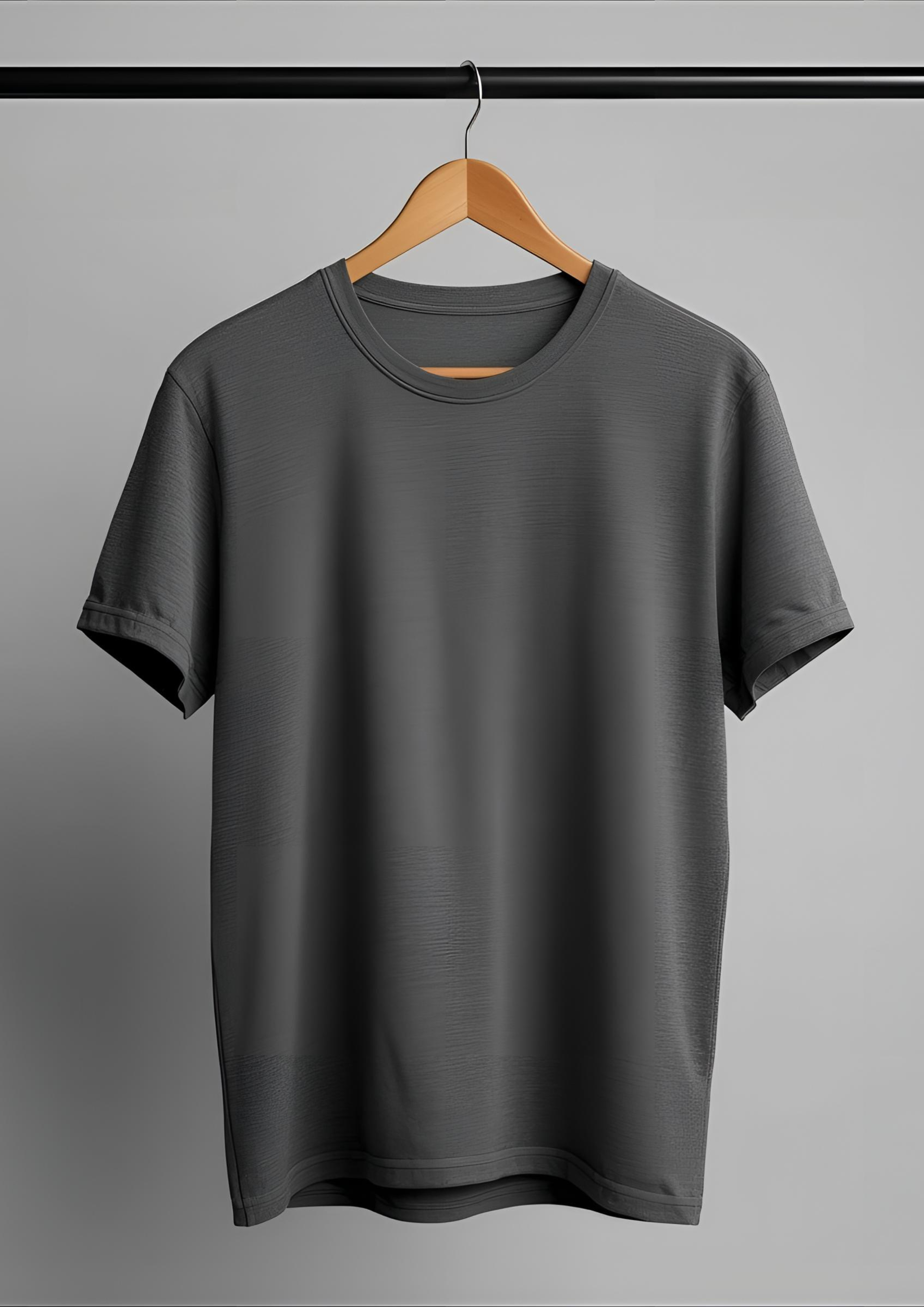 Sharx Half Sleeve Steel Gray Cotton T Shirt