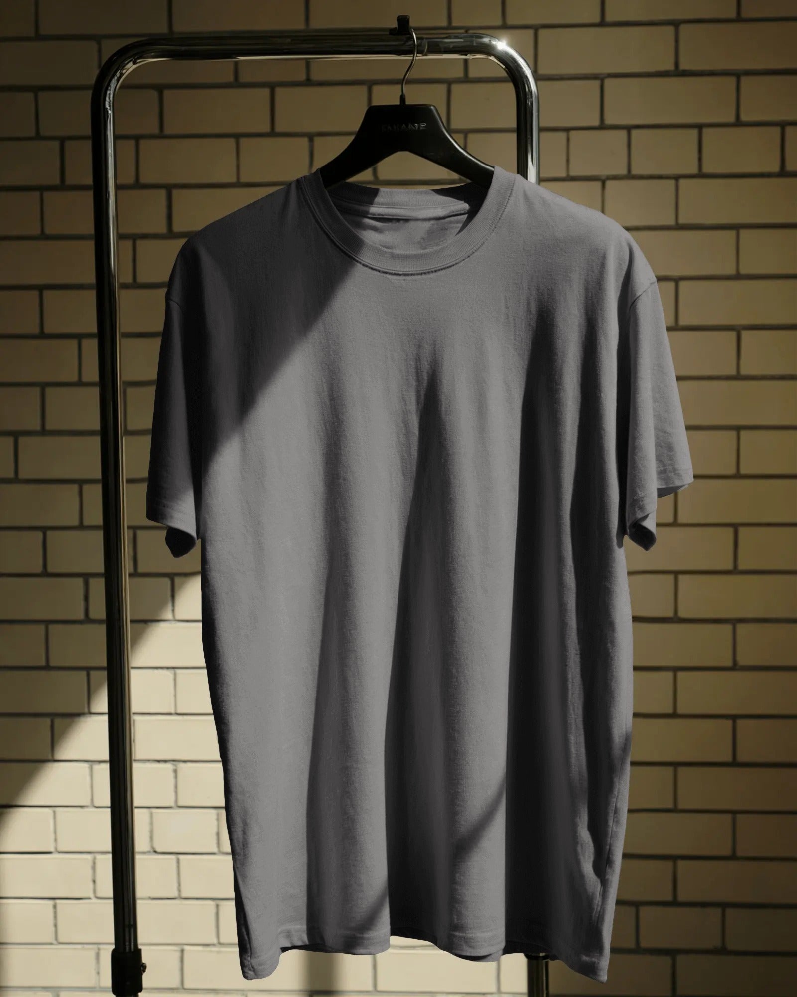 Sharx Half Sleeve Steel Gray Cotton T Shirt